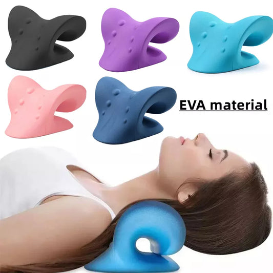 CalmPeach Neck Shoulder Stretcher Relaxer Cervical Chiropractic Traction Device Pillow